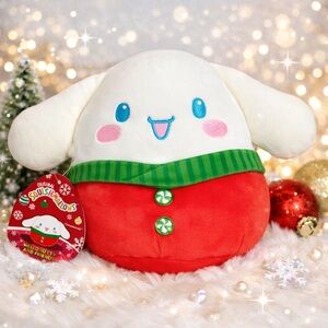 Squishmallows Cinnamoroll Christmas Elf Plush 8” Holiday Hello Kitty Sanrio NWT